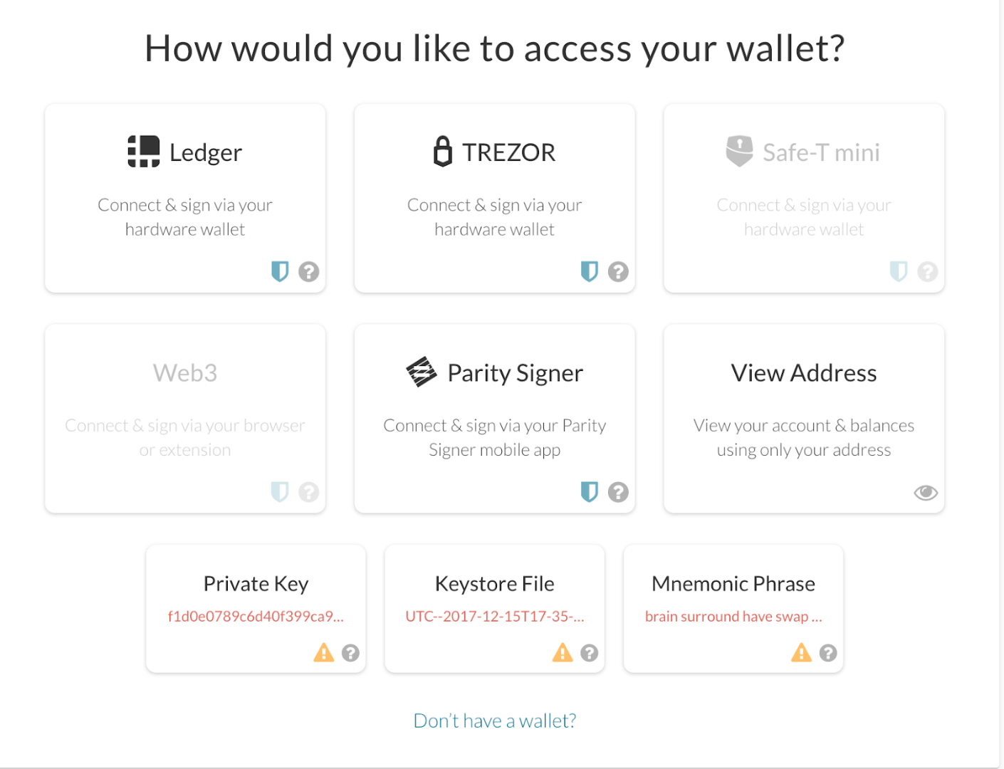 &quot;Wallet Access&quot;